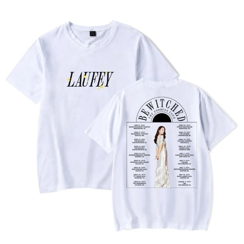 Laufey T-shirts Bewitched The Goddess Tour 2 Sided T-shirt